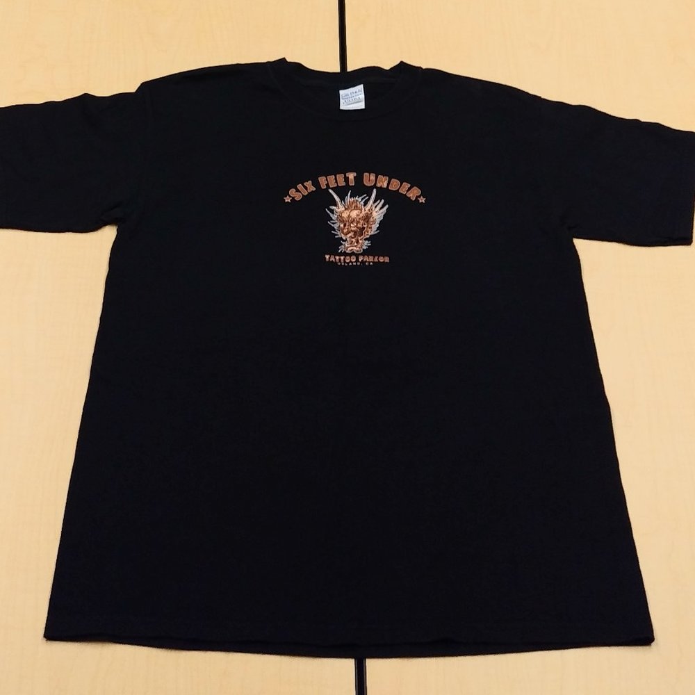 Dragon Tattoo Design T-Shirt by Corey Miller-Six Feet Under Tattoo Shop,  Size L